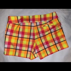 Women’s Slazenger neon golf shorts